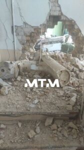 Нерозірваний КАБ лежить прямо у будівлі коледжу після ворожої атаки