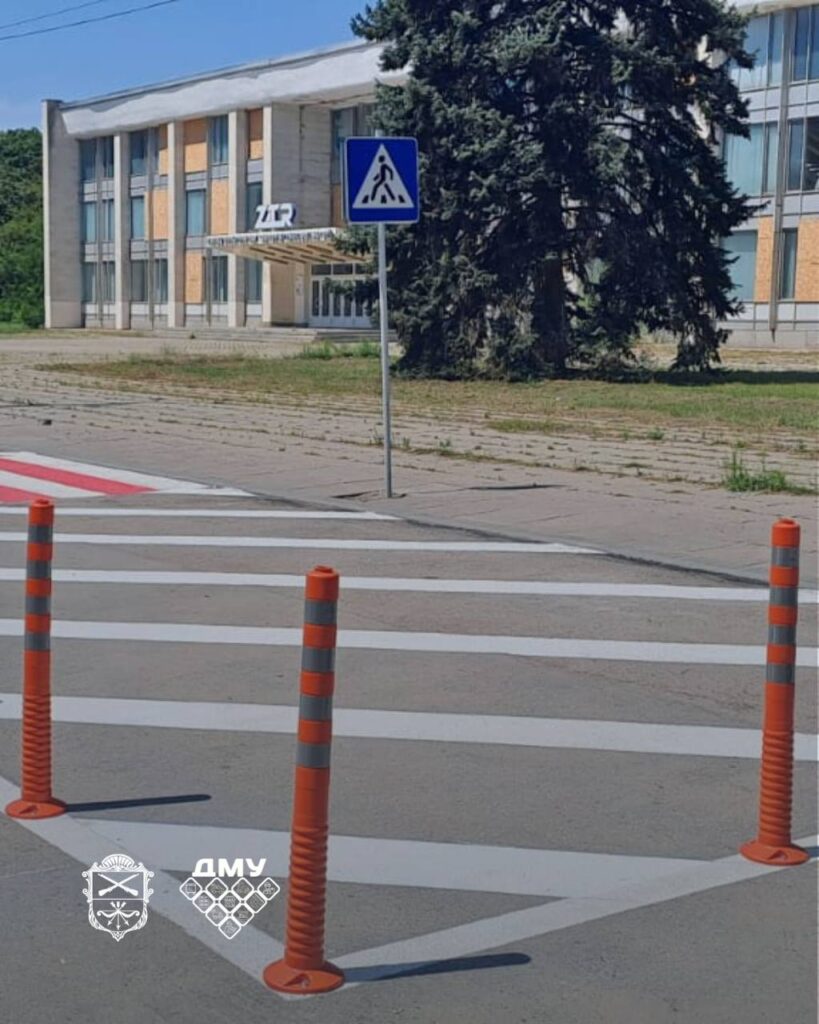 Навпроти головного входу парку «Придніпровський» облаштували новий пішохідний перехід