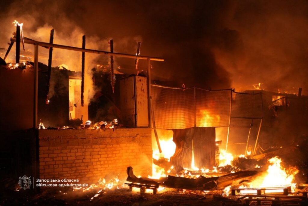 В ніч на 31 липня ворожа армія атакувала Запоріжжя безпілотними літальними апаратами
