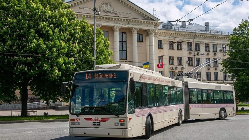 Тимчасово призупинено рух тролейбусів №8 та №14 від автовокзалу до Сімферопольського шосе