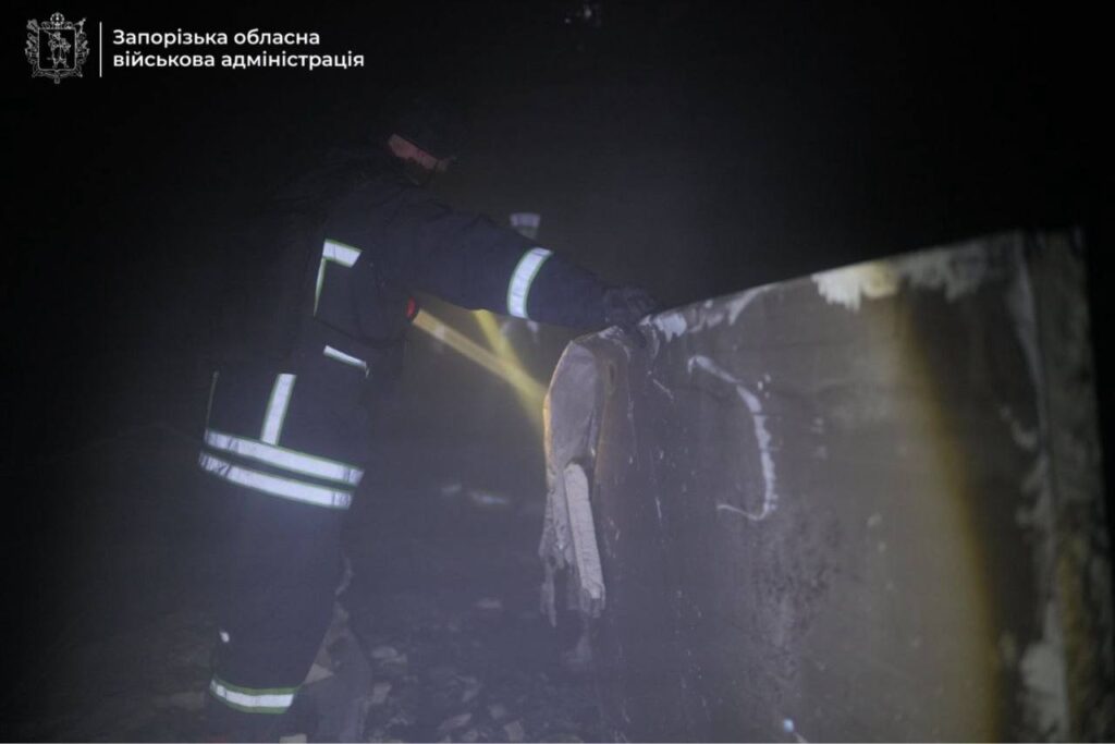 Ворог атакував склади продовольчої інфраструктури у Запоріжжі