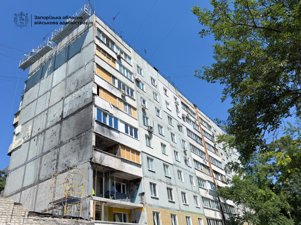 У Запоріжжі відновлюють будинок на вулиці Дмитра Вишневецького